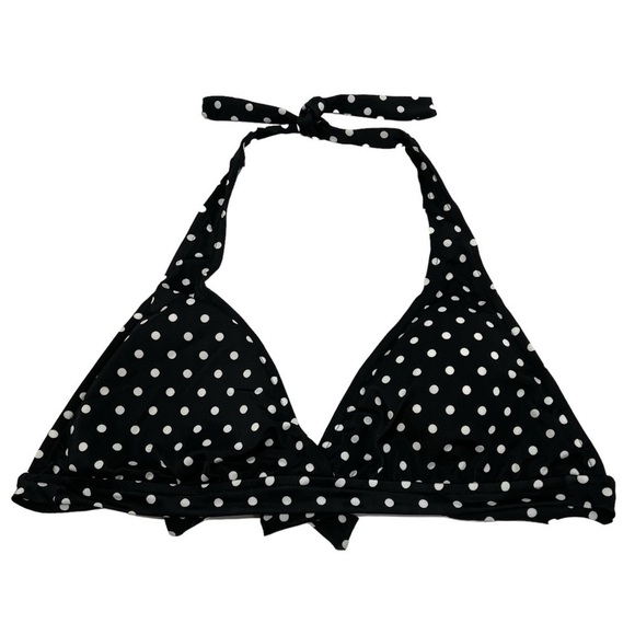Prego NWT Black Polka Dot Ruched Bikini Set Maternity Swimsuit Women’s Medium - Picture 7 of 12